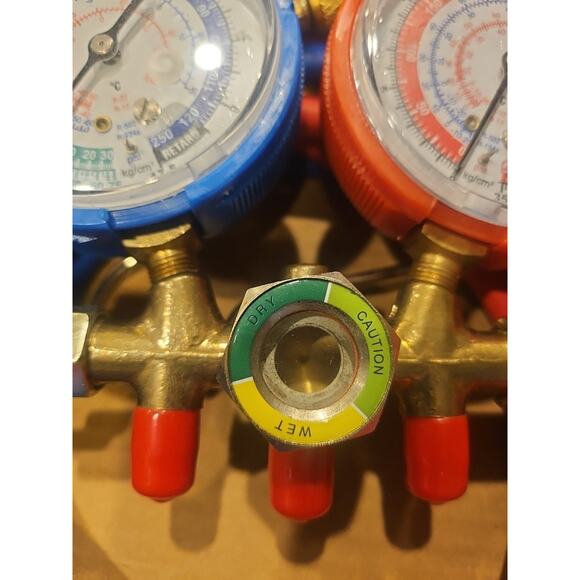 R134a R12 R22 R502 AUTO AIR CONDITIONING MANIFOLD GAUGE * - Picture 4 of 7